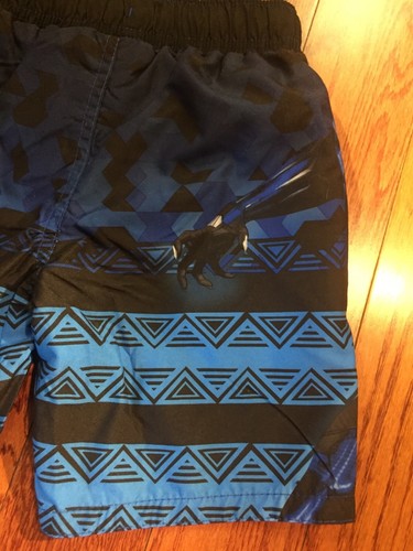 NWT Boys Marvel Avengers Blue & Black Swimsuit Board Shorts Size XS 4/5 - Picture 12 of 12