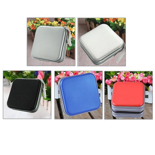 40 pièces capacité disque CD DVD portefeuille rangement organisateur étui support (noir) - Photo 8/10