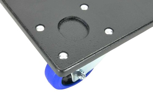 2x ADAM HALL Transportroller G1 Rollbrett 100 mm gebremste Lenkrollen Bockrollen - Picture 11 of 16