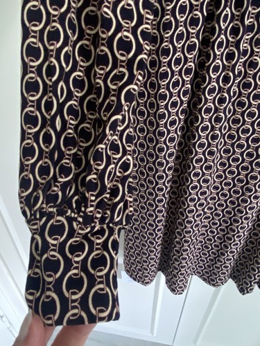 ISABELLA OLIVER Dawson Maternity Dress Navy Chain Print, SIZE 1 UK 8-10 BNWT - Picture 7 of 12