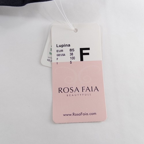 New Rosa Faia By Anita Lupina Bra 38F Black Underwire Side Support Unpadded - Picture 7 of 8