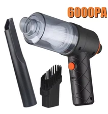 Wireless Car Vacuum Cleaner 6000Pa Cordless Handheld Cleaning Robot Auto Vacuums
