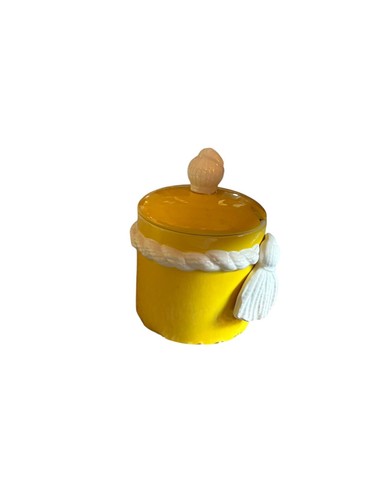 MCM Rare RUBEL 1975 Japan Cream Sugar House Party T.M. Yellow White Rope Handle - Picture 5 of 21