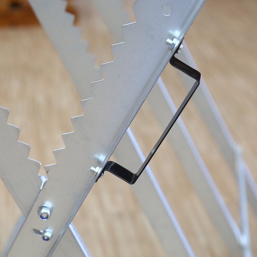 100 KG Folding Sawhorse Work Table Adjustable Steel Sawbuck for Firewood Cut - Picture 2 of 5