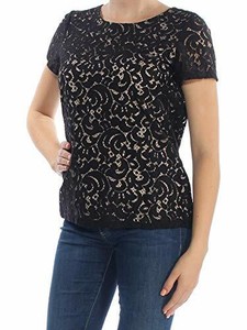 Tommy-Hilfiger-Womens-Lace-Suit-Seperates-Pullover-Top-Blouse-M-514