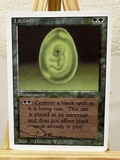 MTG Magic Lifeforce Signed Artist Proof x1 3RD Revised 3ED Dameon Willich