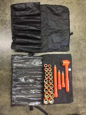 Cementex ISS12-12 Insulated Socket Set 1/2'' Drive 1/2'' Thru 1'' Sockets Extras