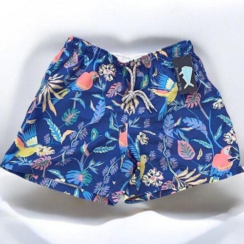 Southern Lure Boy Youth Size XL Colorful Tropical Parrot Print Swim Trunks NEW - Picture 6 of 6