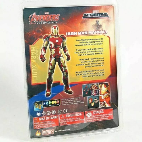 Marvel Select Iron Man Mark XLIII MK43 Armor PVC Action Figure Model Toy - Picture 3 of 4