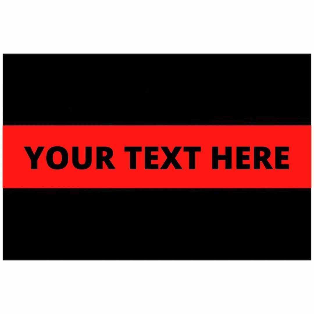 Custom Thin Red Line Decal