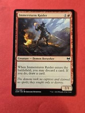 2021 Magic The Gathering Kaldheim #141 Immersturm Raider, C, R, NF, cd1