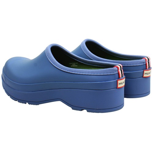 Hunter Play Lined Mens Blue Clogs - Picture 3 of 12