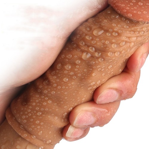 Mejor Silicona-Condón-Reutilizable-Realista-Extensor de Pene-Manga-Ampliador-Más Grande - Imagen 4 de 15