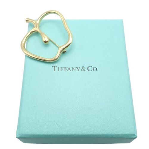 Autentico! Spilla Mela Vintage Tiffany & Co Peretti Oro Giallo 18k Grande - Foto 2 di 11