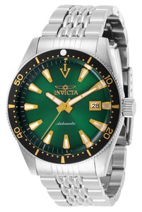 Invicta-Men-039-s-Watch-Vintage-Automatic-Green-Dial-Stainless-Steel-Bracelet-29773