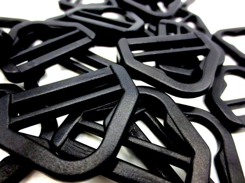 Clip Holder Triangle Black Fits 1" 25mm Wide Webbing Strap Durable Free Shipping - Picture 3 of 12