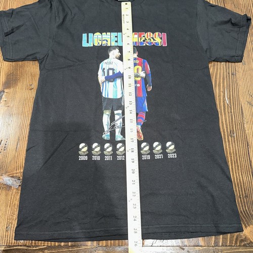 Lionel Messi World Cup Adult Medium T-Shirt - Black - Picture 3 of 7