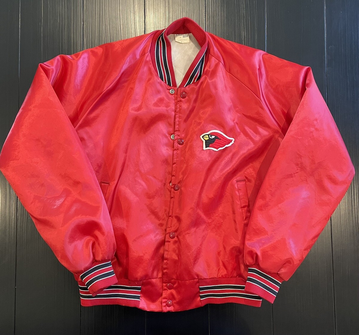 Vintage 80's St. Louis Football Cardinals Satin Jacket Size: Large