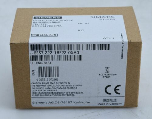 1PZ Modulo Ingresso Analogico Siemens 6ES7 222-1BF22-0XA0 Nuovo Spedizione Celere - Foto 4 di 4
