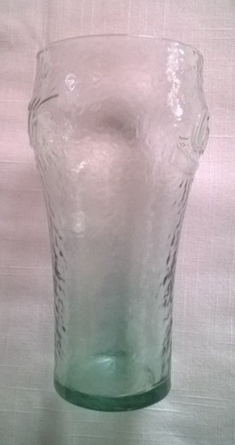 Enjoy Coca Cola Enjoy Coke Glass Green Tint Rippled Surface Collectible - Picture 5 of 10