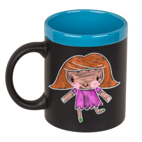 Taza descriptible tablero de pared taza tablero de tiza en taza taza taza de tiza individual - Imagen 4 de 12