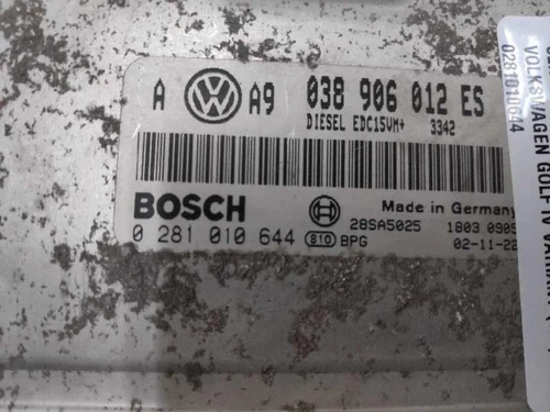 0281010644 Centralina Motore per VOLKSWAGEN GOLF IV VARIANT (1J5)(05.1999 437267 - Foto 3 di 6