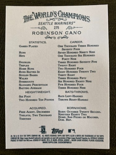 ( U SELECT CARDS ) 2014  ALLEN & GINTER SINGLES 200-350 + Related Sets🔽 - Picture 109 of 277