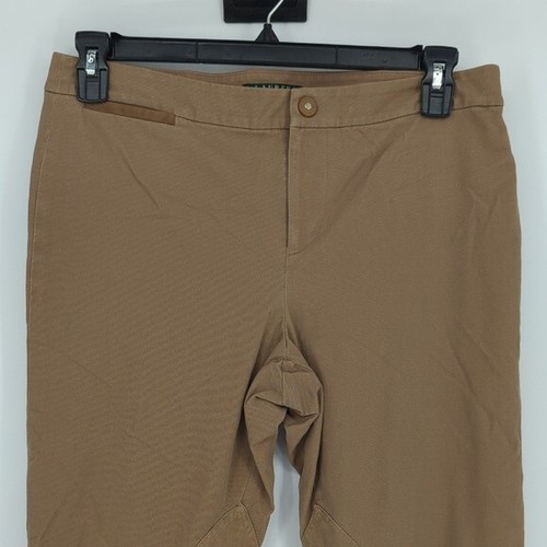 Pantalón de montar Lauren Ralph Lauren ajustado tiro medio marrón talla 12 preppy western - Imagen 4 de 11