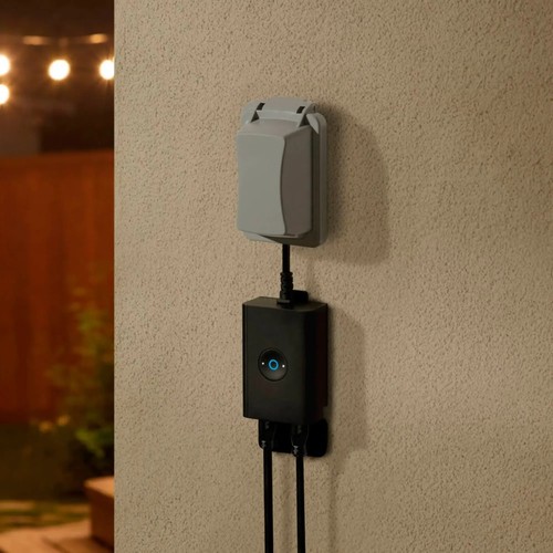 Ring Smart Lighting spina esterna B08KSJ56WR doppia presa NUOVO sigillato spedizione USA - Foto 9 di 9