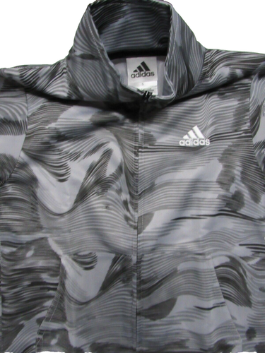 adidas KIDS size 5 Tracksuit Set: Jacket & Pants Black/Grey Print (FREE SHIPP) - Picture 3 of 6