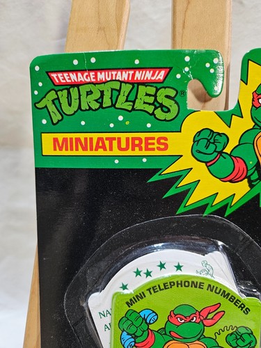 Mini libro de números de teléfono vintage Teenage Mutant Ninja Turtles TMNT miniaturas - Imagen 2 de 7