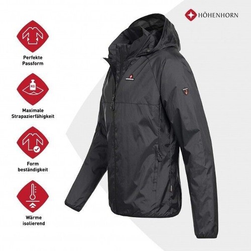 Höhenhorn Rigi Regenjacke Outdoor Herren Gr.XL Schwarz Top Zustand Retoure - Bild 4 von 5