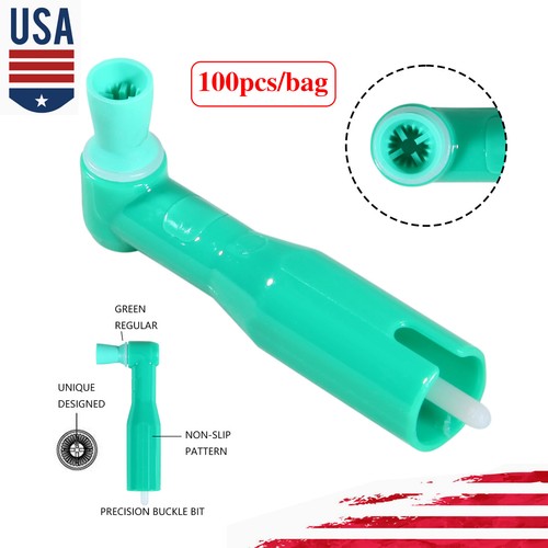 100pcs Dental Disposable Prophy Angles Soft Cup Latex Free Right Angle 90° angle - Picture 10 of 18
