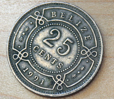 1991 Belize 25 Cents