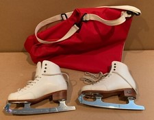 Riedell Ice Figure Skates   Youth Size 3M  Carry Bag - GREAT COND - GENTLY USED