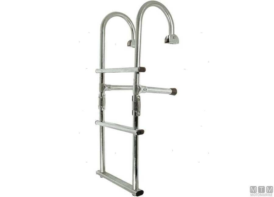 Escalera de Arco de Acero Inoxidable 3 Escalones Largo 38/67mm Da Barca