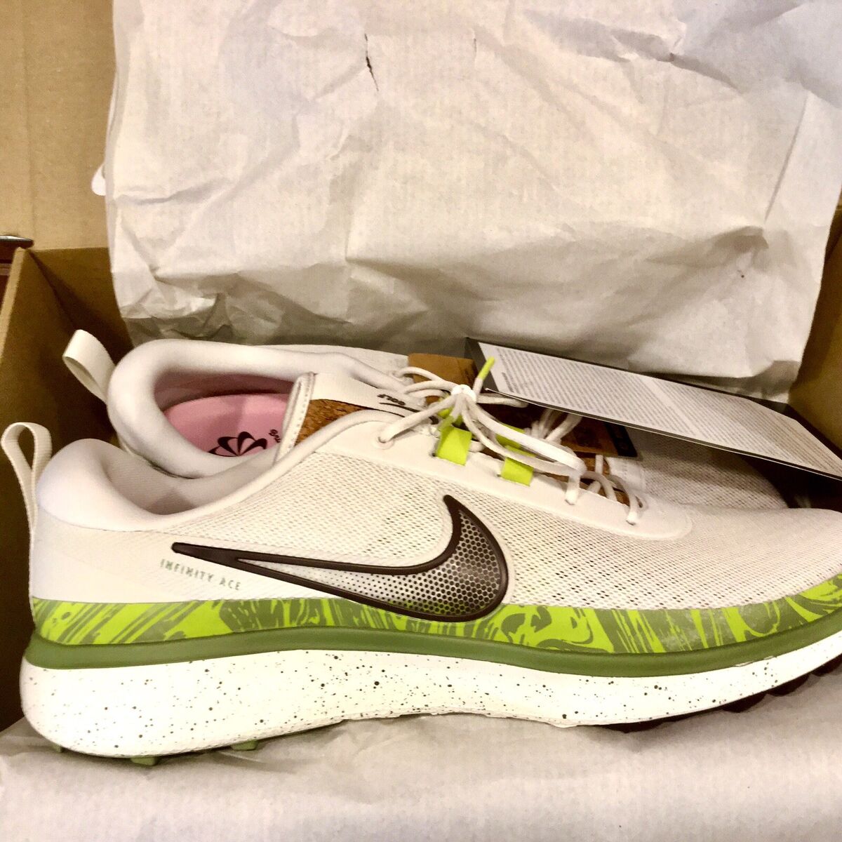 NEW Mens NIKE Infinity Ace NN Golf Shoes FB9609 023 Phantom NEW Mens NIKE Infinity Ace NN Golf Shoes FB9609 023 Phantom