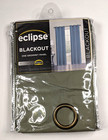 Eclipse Microfiber Blackout Grommet Window Curtain Panel, Moss 42 x 95, 1 Panel