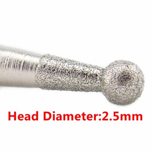 20Pcs 2.5mm 3/32" inch Ball Diamond Grinding Bits Spherical Head Tools for Stone - Picture 2 of 12