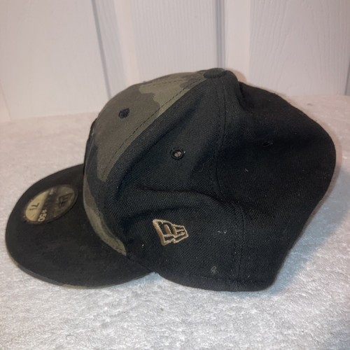 New York Yankees Hat Cap Fitted Mens 7 1/2 Brown Green Camo Baseball New Era - Picture 2 of 6