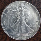 1944-D Walking Liberty Half Dollar BU Unc 90% SIlver US Mint 50C Coin