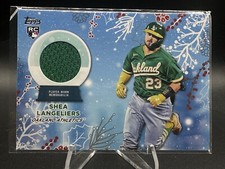 2023 Topps Holiday - Relics #RC-SL Shea Langeliers Rookie RC Oakland Athletics