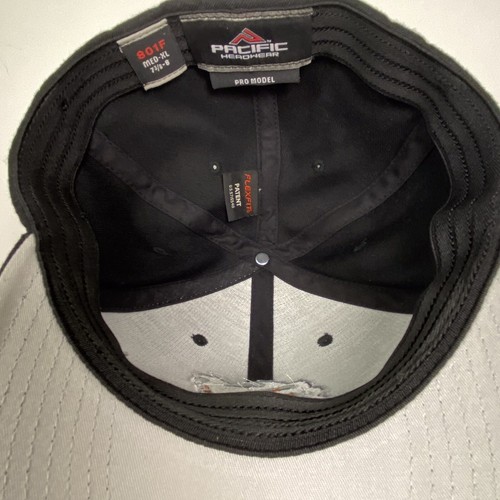 Baseball Cap Hat Claw Logo Black Pacific Headwear Pro Model Med-XL Flexfit - Picture 3 of 7