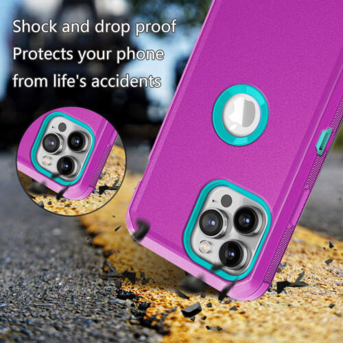 Funda rígida protectora resistente para teléfono Apple iPhone 15 Plus 15 Pro Max - Imagen 7 de 78