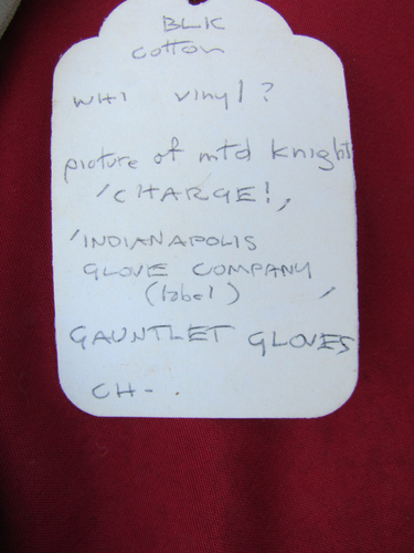 Antique 1930-50 Indianapolis Glove Co.Indian Gloves CHARGE with a Mounted Knight - Picture 3 of 6