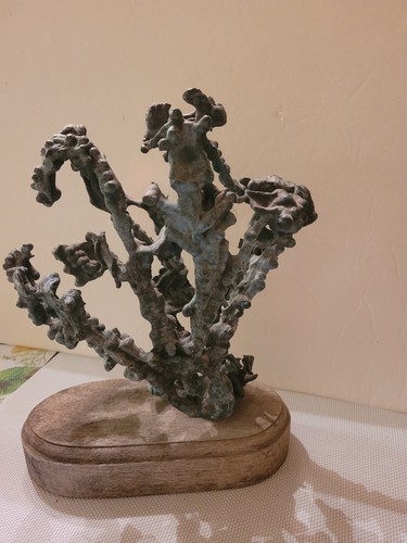 UNIQUE ORGANIC PIECE OF ART! Bronze Cast Ant Hill Sculpture - VINTAGE- BRUTALIST - Picture 13 of 17