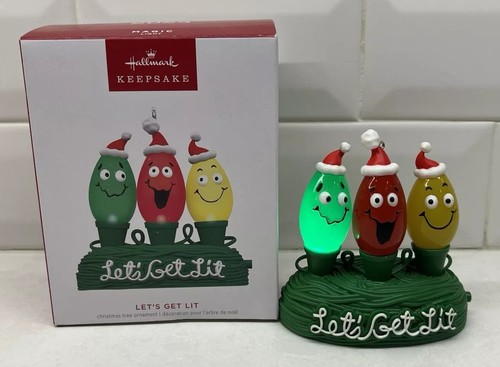 Hallmark Keepsake Ornament Lets Get Lit 2023 Lights Up Battery Powered IOB - Picture 7 of 14