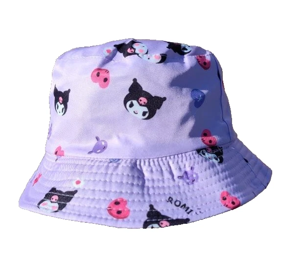 Hello Kitty Kuromi Bucket Hat Reversible Design Purple and Black - Image 3 of 3