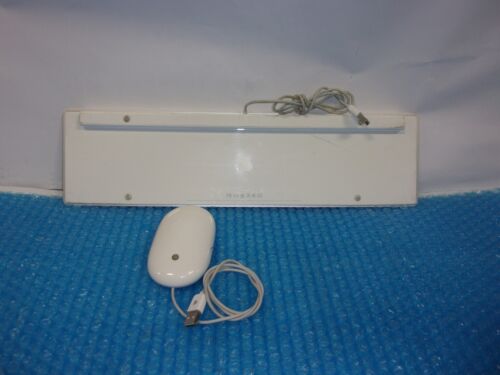 Apple White Aluminum USB Wired Keyboard A1243 and Apple wired Mouse A1152 - Picture 5 of 7