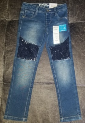 Girls/' SONOMA /"Goods For Life/" Stretch Blue Jegging Jeans Sizes 4-5-6 or 6X NWT
